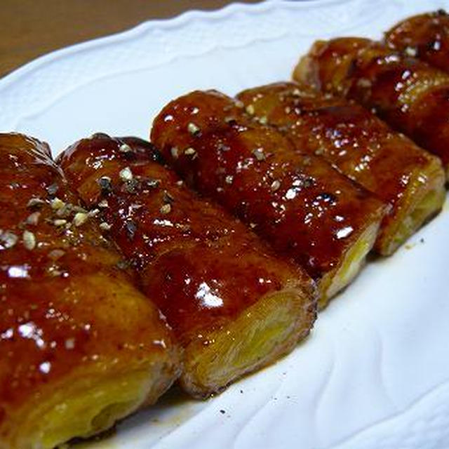 長ねぎの豚バラ巻き♪