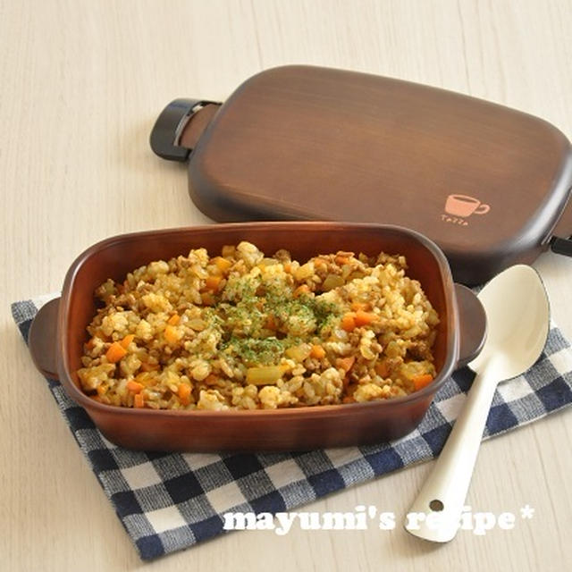 簡単！お弁当レシピ【カレーチャーハン弁当】