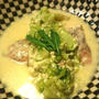 簡単♪「春キャベツとサーモンのチーズクリーム煮」