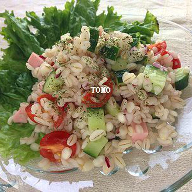 食物繊維たっぷり♪GABAN香菜　ｄｅ　タイ風押し麦サラダ