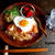 【簡単！！カフェごはん】目玉焼き乗せ海老炒飯でワンプレート