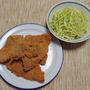 薄切りとんかつと繊キャベツ