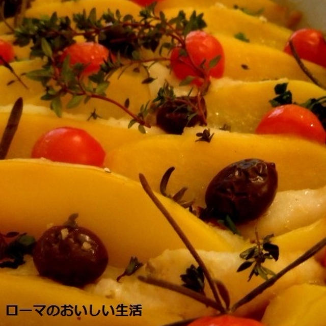 新じゃがとバッカラ（干し鱈）のオーブン焼き