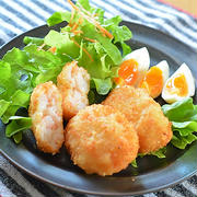 はんぺんでカサまし! 初めて作った海老カツ♪