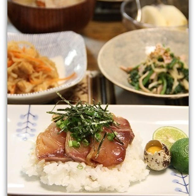 ぶりのづけ丼　和食ごはん