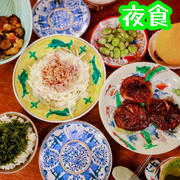 さつま美人のどんこ蒸し焼き そら豆塩茹で　　夜食　
