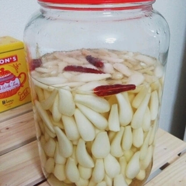 らっきょうの塩漬け