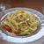 白ネギとスモークサーモンのパスタ