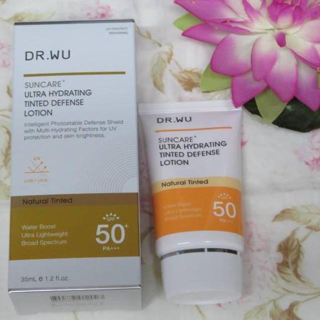 リニューアル発売★DR.WU サンスクリーン+モイスト（色付き）＜日焼け止め＞