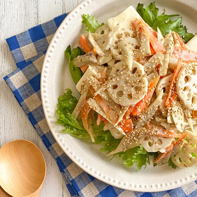 ＊【michill】１０分で簡単美味しい“腸ぱく”レシピ  『豆腐と根菜の味噌マヨサラダ』＊