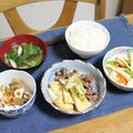 すき焼き風肉豆腐と細竹のあっさり炒めとはんぺんとちくわのザーサイ和えでうちごはん（レシピ付）