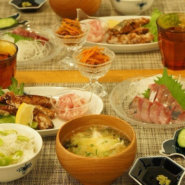 和食 つばすでお刺身と竜田揚げ By モモ母さんさん レシピブログ 料理ブログのレシピ満載