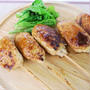 ビニール袋で簡単に作れる♪鶏つくね と 菜の花の塩焼き