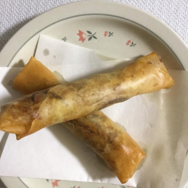 揚げ春巻は切らない主義です