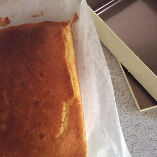 空き缶で焼くレモンケーキ