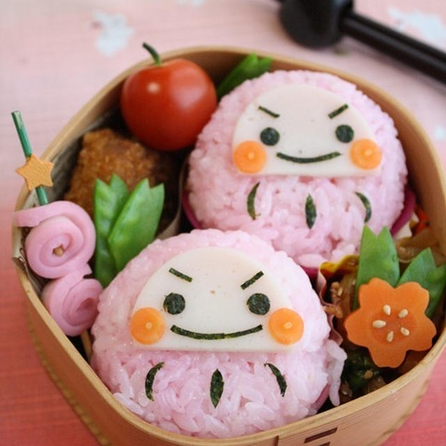新学期や合格祈願に！だるまさん弁当
