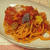 イタリアパスタで味わう、トマトソースのスパゲティ