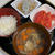 仕事day、My朝ごはん♡シラス納豆&鯵粗汁。