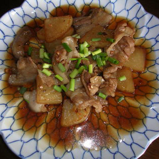 大根と豚バラ炒め煮