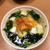 キムチ豆腐入りわかめスープ