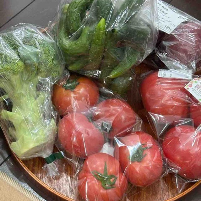 GWの産直購入品　野菜メイン