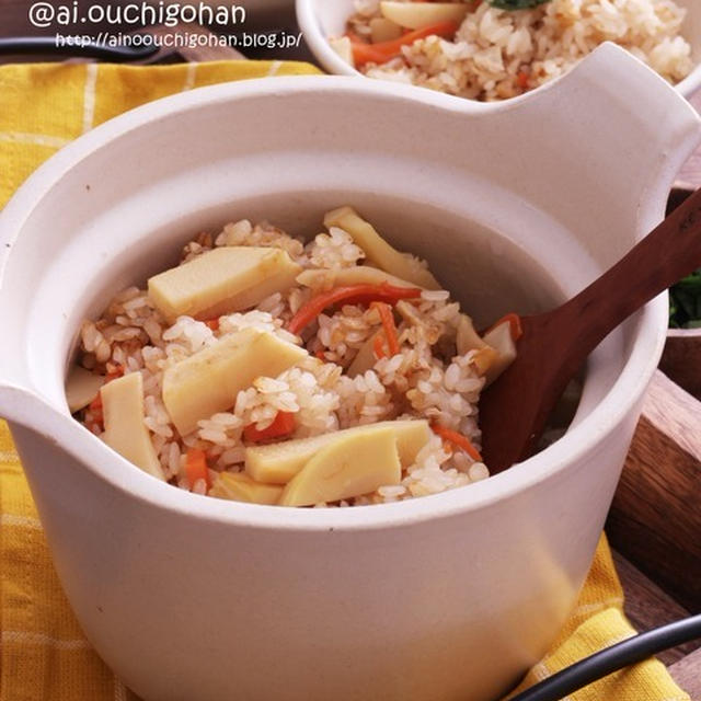 【レシピ】炊飯器で簡単♡最高すぎるたけのこご飯♡#たけのこ #筍 #ご飯 #旬 #たけのこご飯