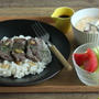 肉を焼くだけ豪華見え！ガーリックステーキライス献立