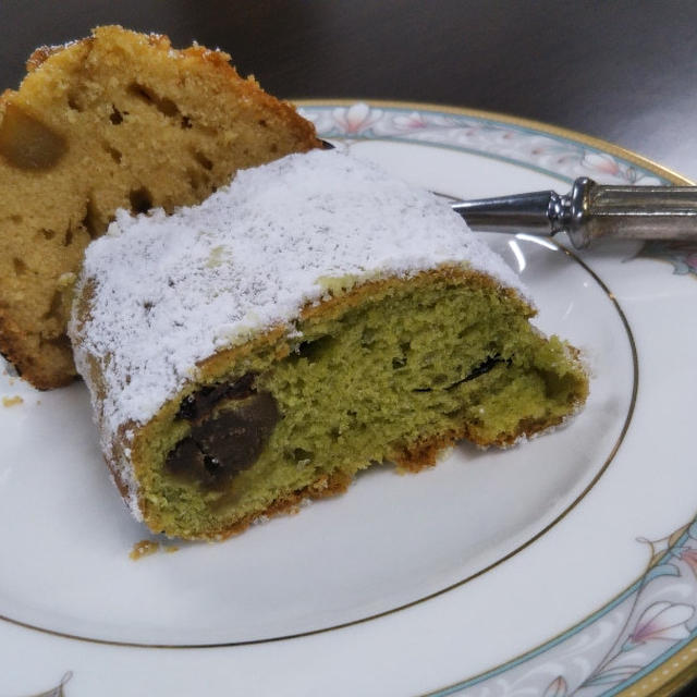 抹茶と栗のシュトーレン