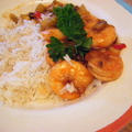 Asian style Prawn and basmati rice