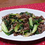 ターサイと牛肉の中華風炒め物