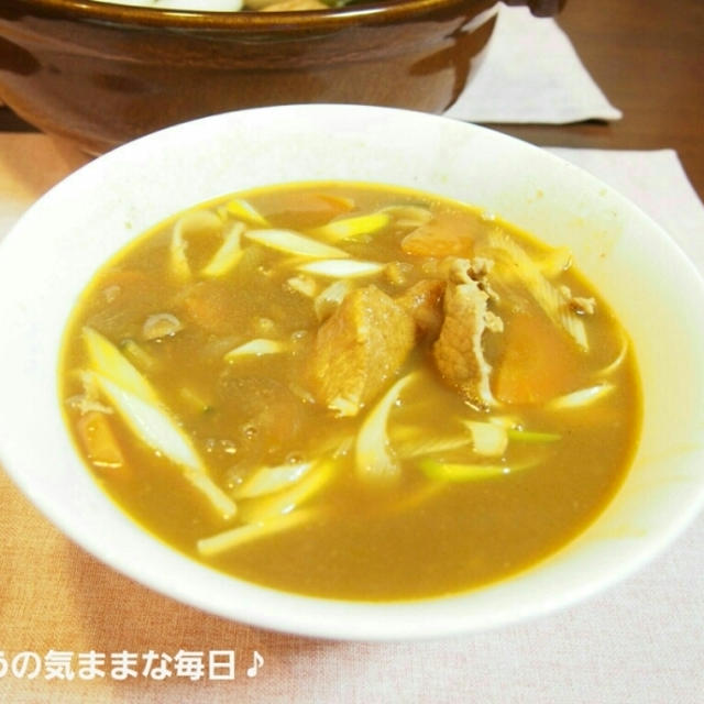 いつもの定番☆カレーうどん