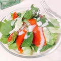 【管理栄養士のお野菜レシピ】レタスとルッコラのサラダ〜簡単！甘酒ドレッシング♪
