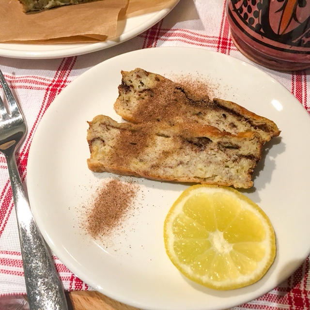 パパッと混ぜて！シナモンバナナケーキ