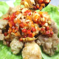 《レシピ》カラフル野菜のひとくち油淋鶏。