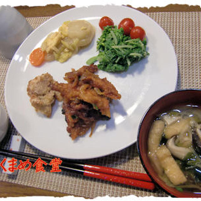 オーブンで焼く【鶏の唐揚げ風】となるさんの【タルト】♪