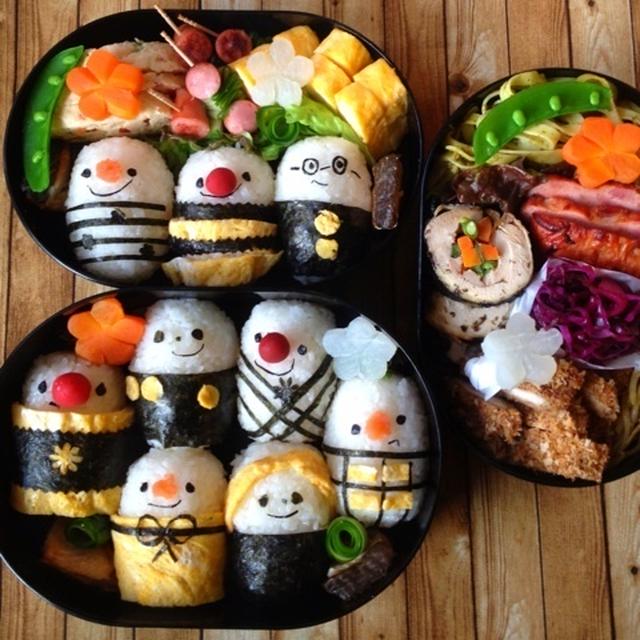 顔むすび＊ピクニック弁当