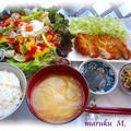 野菜ジュースのジュレで野菜サラダ＆竹の子の豚カツ！ by 桃咲マルクさん