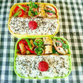 母とムスコのラブラブおソロ弁当3/29 by からあげビールさん
