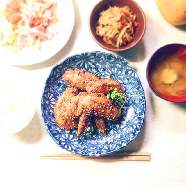【 何本でも食べれちゃう 甘辛手羽先 】 