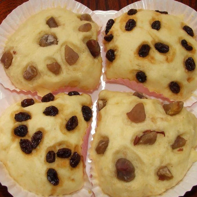 蒸しパンづくり・・ちょっと失敗かも！