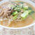 小松菜と椎茸の味噌ラーメンとアスパラコーン黄金炒飯