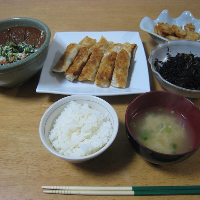 昨夜は和食！