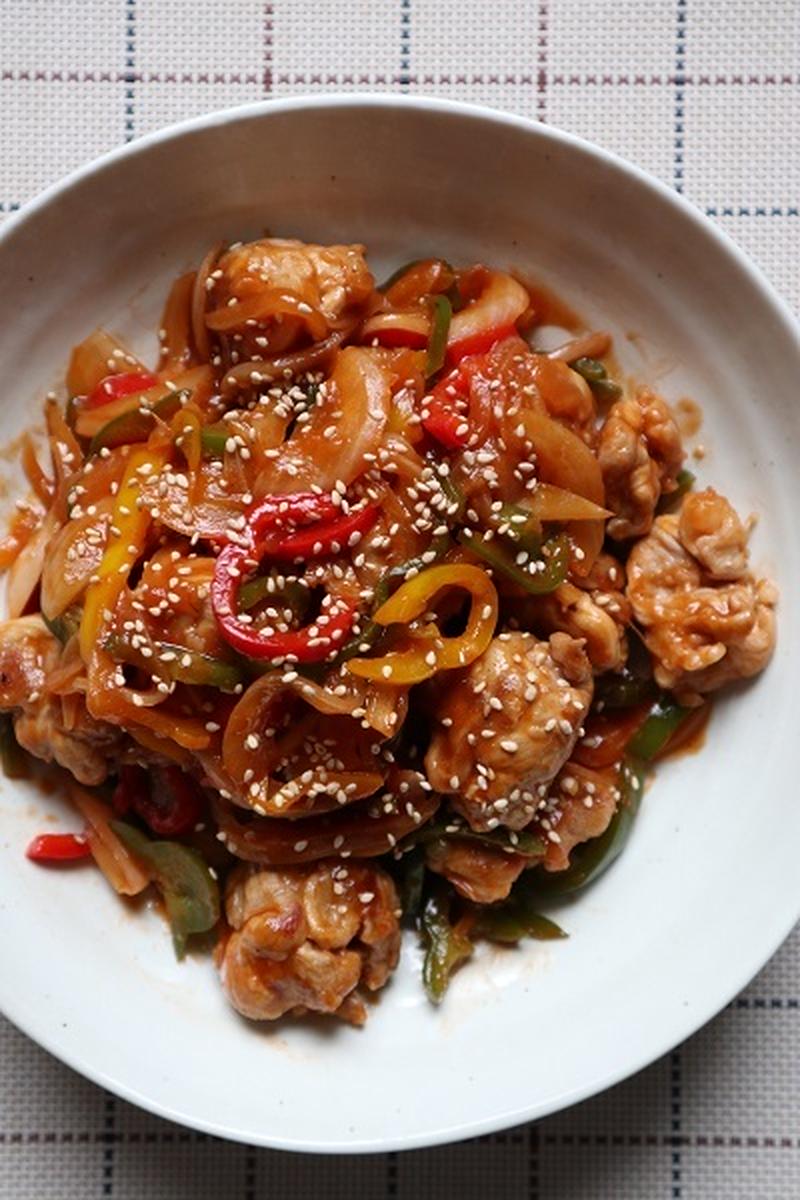 甘酢あんと具材の相性が抜群！＊豚こま団子とたっぷり野菜の甘酢あん＊