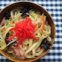 1．24　焼きうどんのお弁当とトーストでモーニングプレート＾＾