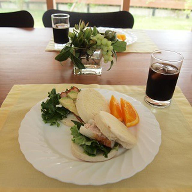 イングリッシュマフィンの朝ごはん