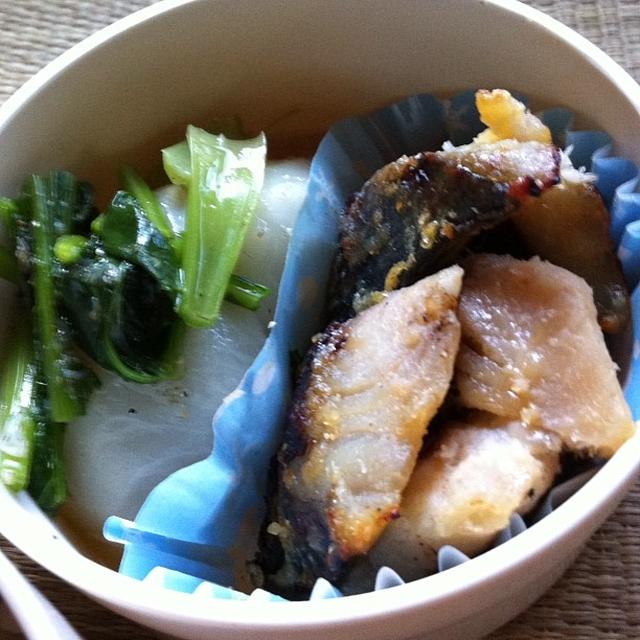 サワラの西京焼きと蕪の餡かけ弁当