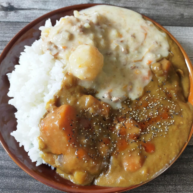 もやしを食べる！！と、週末恒例のカレー&シチュー