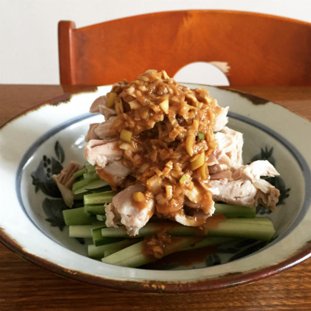 菱田屋さんの棒棒鶏レシピと猫