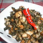 玉露茶葉とちくわの煮物