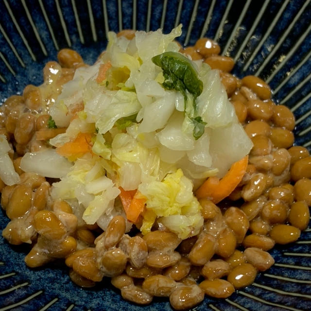 【フーディストアワード2021】おふくろの味♪納豆＆きざみ割烹白菜漬